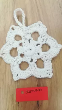 Szydełkowe ozdoby wykonane na zajęciach