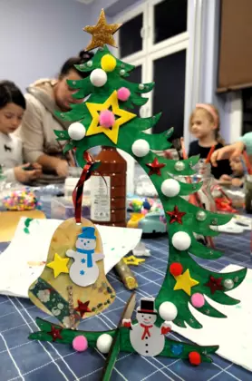 Ozdobiona choinka jednej z uczestniczek.